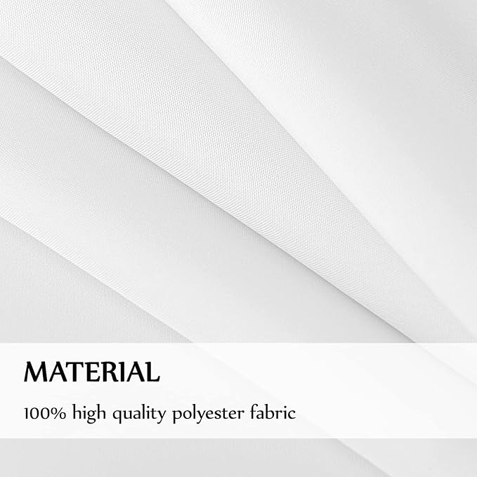 Rectangular Tablecloth 90x156 Inch 2 Pack White Table Cloths for 8ft Stain Resistant Decorative Washable Polyester Rectangle Tablecloths for Dining Table Banquets Buffet Parties and Wedding