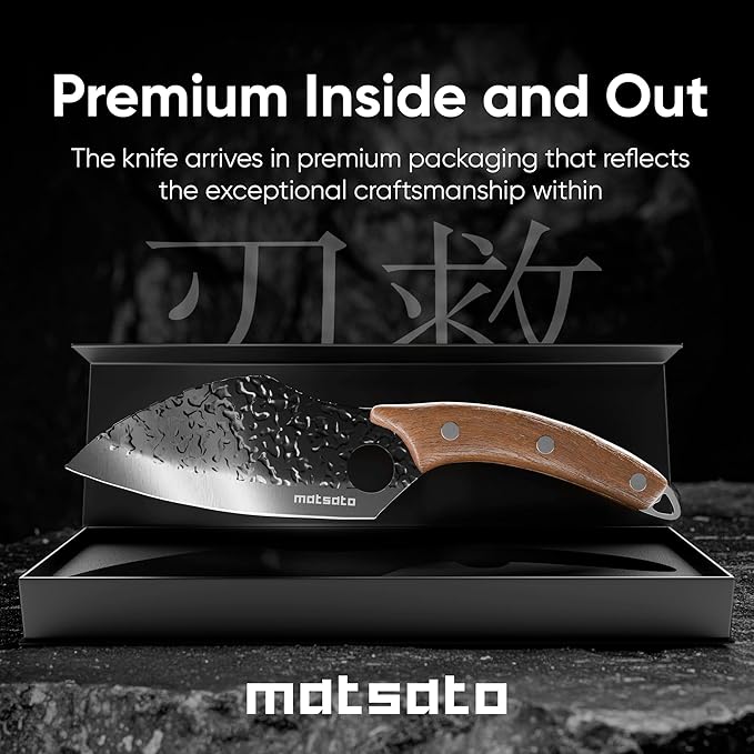 Matsato Japanese Steel Chef Knife – Kitchen Knife for Meat & Vegetables