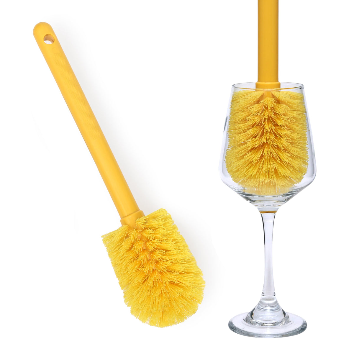 KLEEN HANDLER Goblet Cleaning Brush with Non Scratch Bristles, 1 Pack