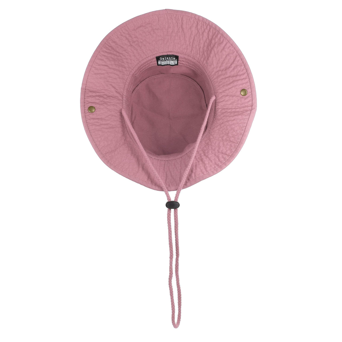 Gelante 100% Cotton Stone-Washed Adjustable Bucket Safari Boonie Sun Hats 1910-Pink-S/M