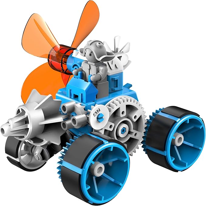 Thames & Kosmos WindBots 6-in-1 Engineering STEM Kit | Build 6 Wind-Powered Bots, No Batteries/Electricity Required | Explore Wind Technology, Gear Ratios & More | Full-Color Manual & Experiment Guide