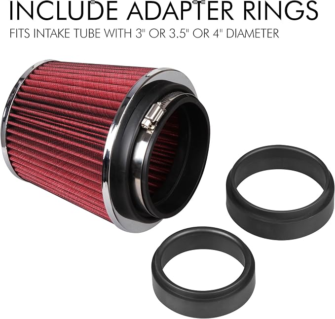 Cartman Clamp-On Engine Air Filter, Fit Intake Tube