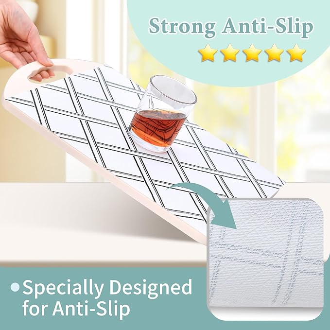Drawer and Shelf Liner for Kitchen Cabinet: 12 in X 30 Ft Non Slip Waterproof Shelf Paper Non Adhesive Refrigerator Liners Black and White Squares Easy Liners for Bathroom