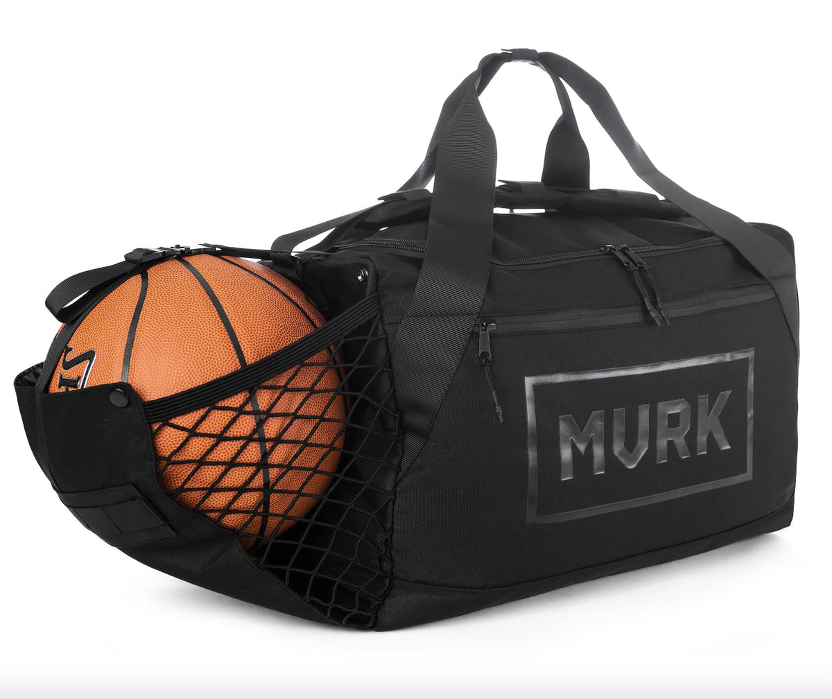 MVRK Waterproof Gym Bag: Durable Heavy Duty Duffle Bag with 8 Optimal Compartments- Water Proof Shoe Pouch and Ball Holder 18"