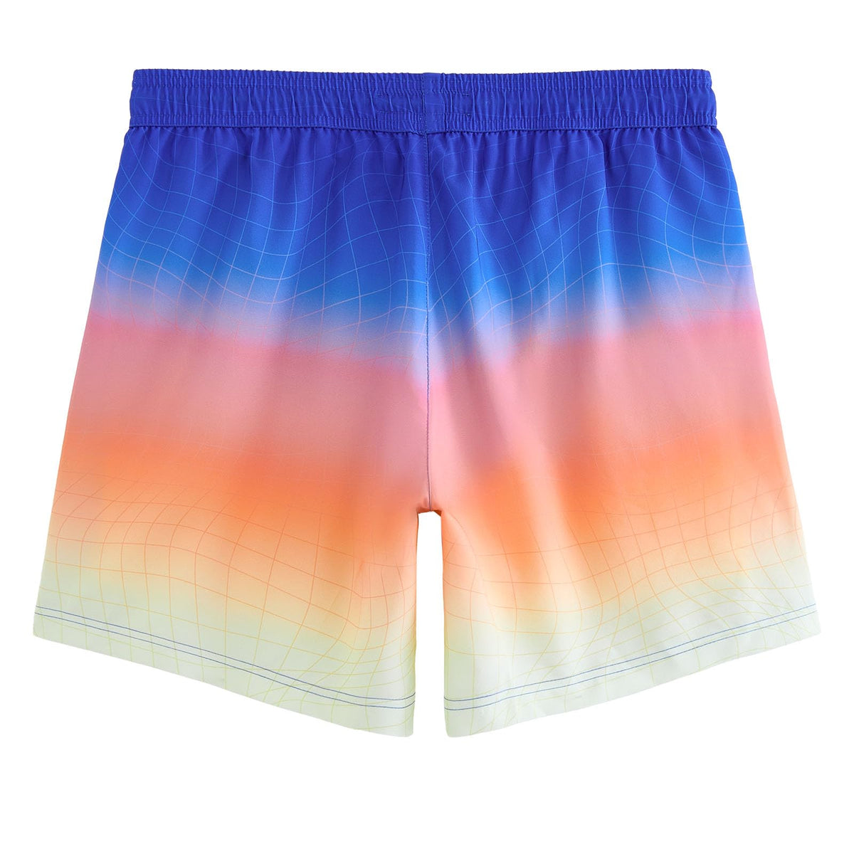 maamgic 2 in 1 Mens Swim Trunks 7 Inch Swim Shorts Swim Suits Board Shorts Orange Sunset Gradient Medium