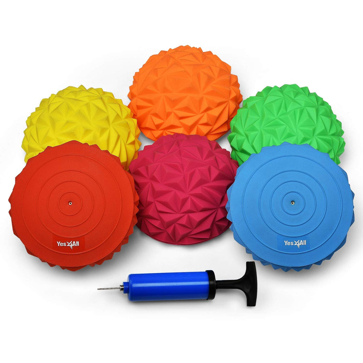 Yes4All Hedgehog Balance Pods with Multiple Colors (Set of 6)