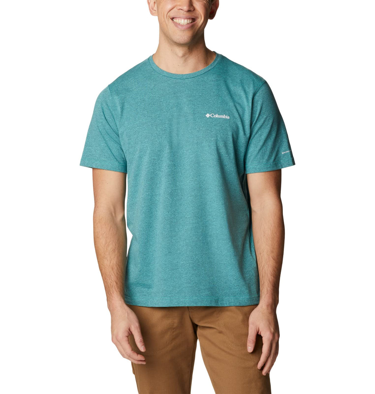Columbia Men's Thistletown Hills Short Sleeve, Electric Turquoise/Collegiate Navy, 5X Big