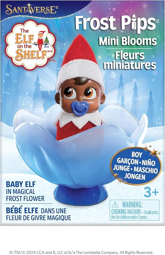 The Elf on The Shelf Frost Pips Dark Tone Duo: Boy and Girl Dark Tone Mini-Blooms