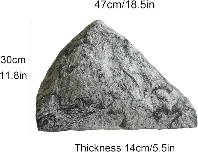 Outdoor Fake Rock Cover Realistic Lightweight Fiberglass Artificial Landscape