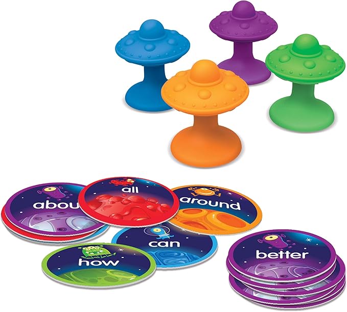 Learning Resources Slam Ships Sight Words Game - Phonics Flash Cards,Montessori Spelling, Homeschool, Classroom Must Haves, Teacher Supplies, Gifts for Boys and Girls