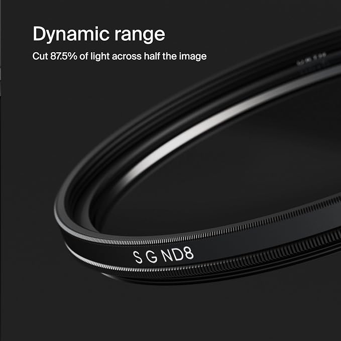 Urth 86mm Soft Graduated ND8 Lens Filter — 3-Stop, Ultra-Slim 20-Layer