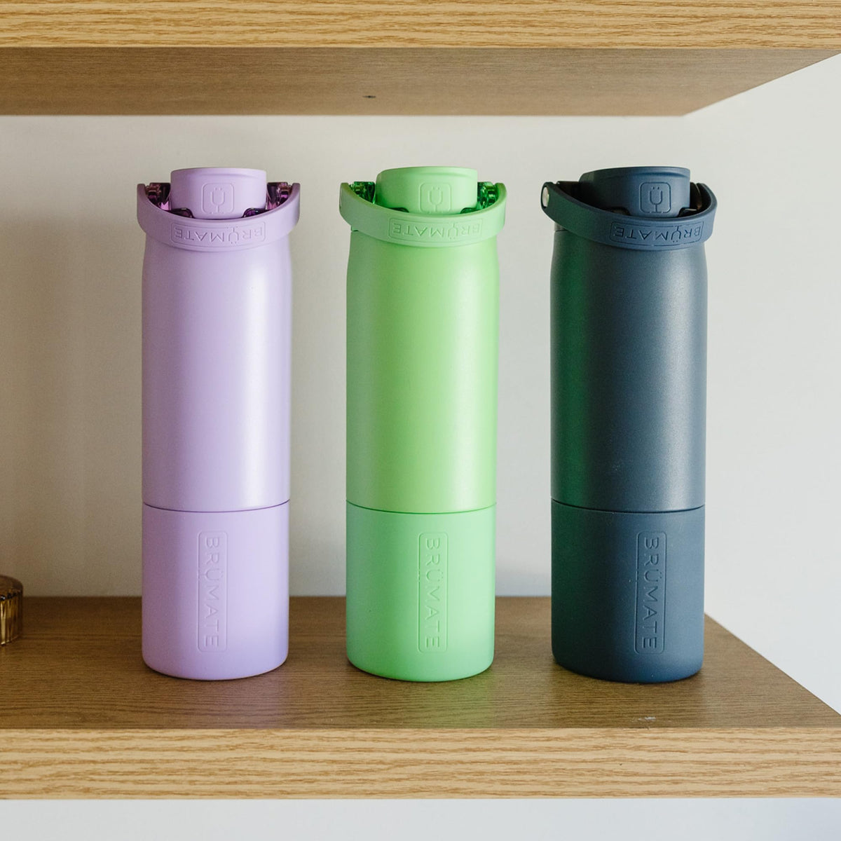 BrüMate Rise 25oz Water Bottle With 100% Leakproof Covered Silicone Straw | Insulated Stainless Steel Water Bottle | Cup-Holder Friendly | Fast Flow | Soft Sip Silicone Spout | BPA-Free (Kiwi)