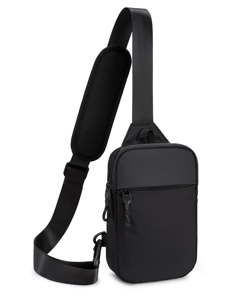 higouta Mini Sling Bag for Men Women, RFID Blocking Crossbody Backpack Casual Utility Chest Phone Bag for Travel Workout