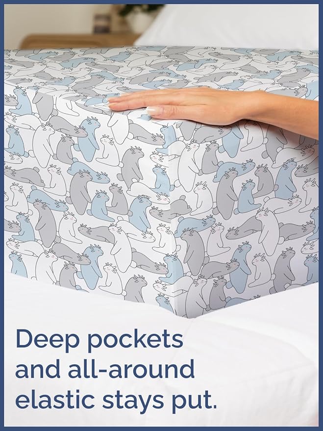 Kids Monsters Twin 3 Piece Sheet Set - Boys, Girls, Teens, Toddler - Easy Fit Deep Pockets - Breathable, Hotel Quality Bedding Sheets - Machine Washable - Wrinkle Free - Cute, Cozy, Soft - CGK Linens