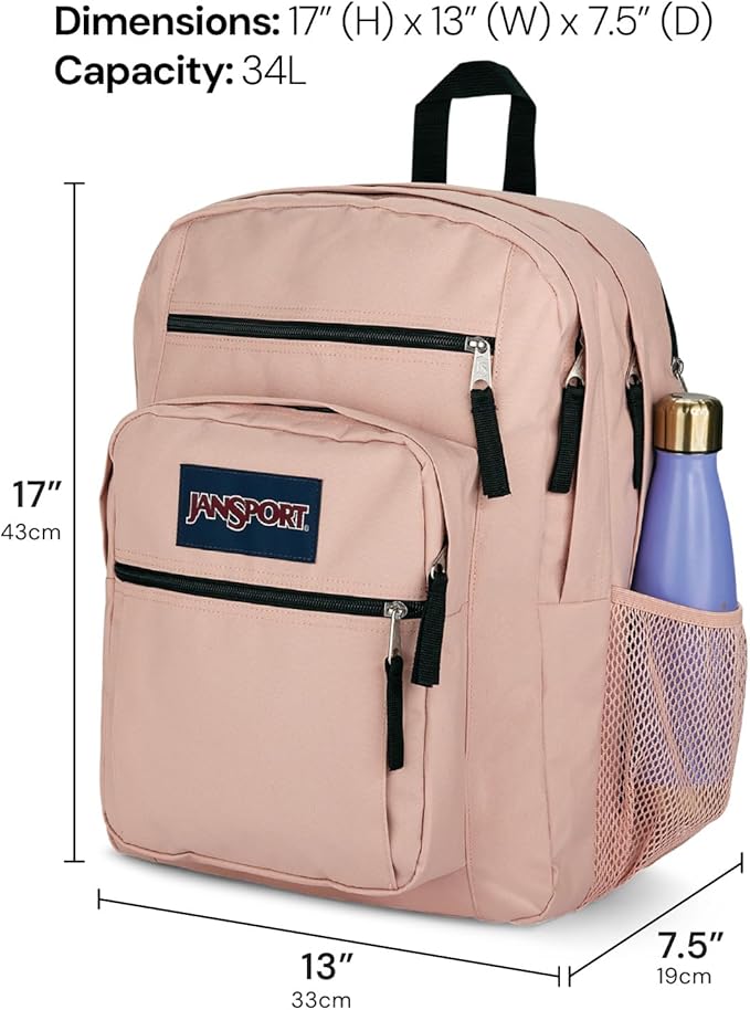 JanSport Laptop Backpack - Computer Bag with 2 Compartments, Ergonomic Shoulder Straps, 15” Laptop Sleeve, Haul Handle - Faded Tapestry