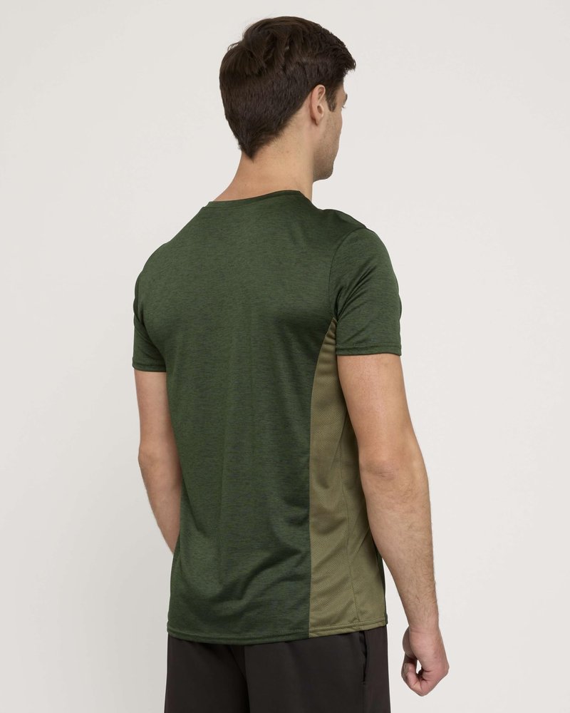 Real Essentials - Pack of 5 Men’s Active Quick Dry Fit Crew Neck T-Shirts Athletic Gym Workout Short Sleeve Tee Tops Camisas para Hombres Summer - Medium - Set 12