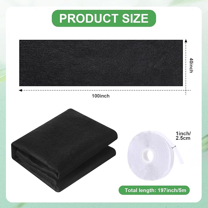 2 Rolls of Vent Filters Kit 100'' x 40'' Electrostatic Media 200" Installation