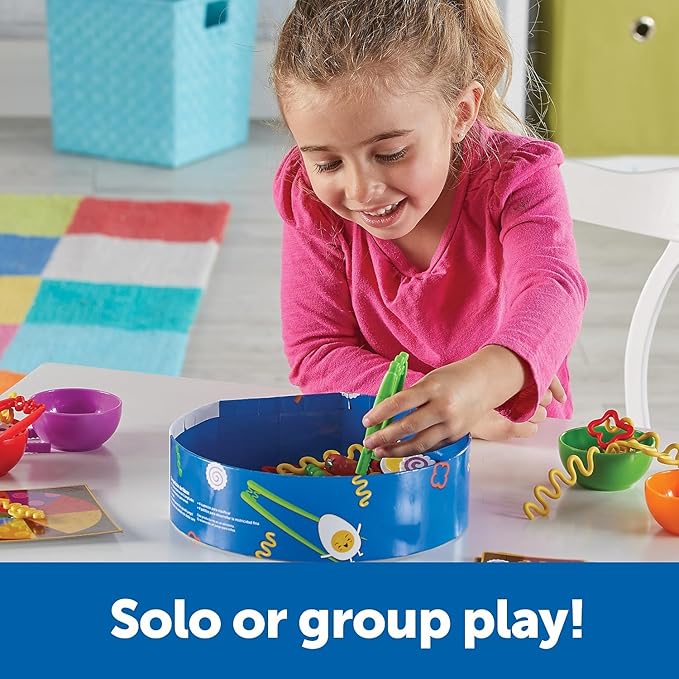 Learning Resources Noodle Knockout! Fine Motor Game - Montessori Preschool Activities, Educational Sensory Play Toy, Occupational Therapy Must Haves for Kids