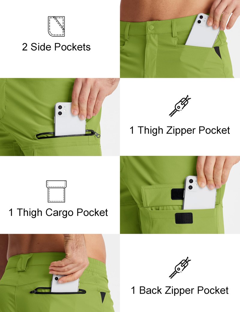 MAGCOMSEN Men's Hiking Cargo Shorts 9" Quick Dry Lightweight Summer Casual Shorts for Men Work Golf Outdoor 5 Pockets