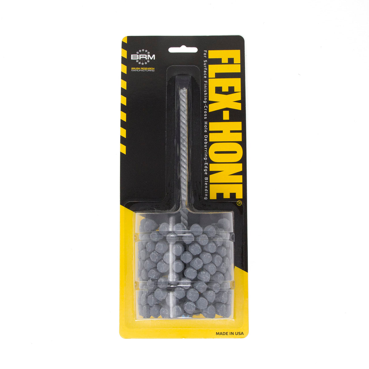 Brush Research BC30024 FLEX-HONE®, 3" (76.2mm) Diameter, 240 Grit, Silicon Carbide, For Mild Steel, Stainless Steel, Cast Iron and Softer Ferrous Materials