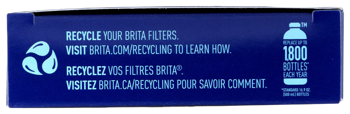 Brita Water Bottle Replacement Filters, BPA-Free, Replaces 1,800 Plastic Water Bottles a Year, Lasts Two Months or 40 Gallons, Includes 3 Filters