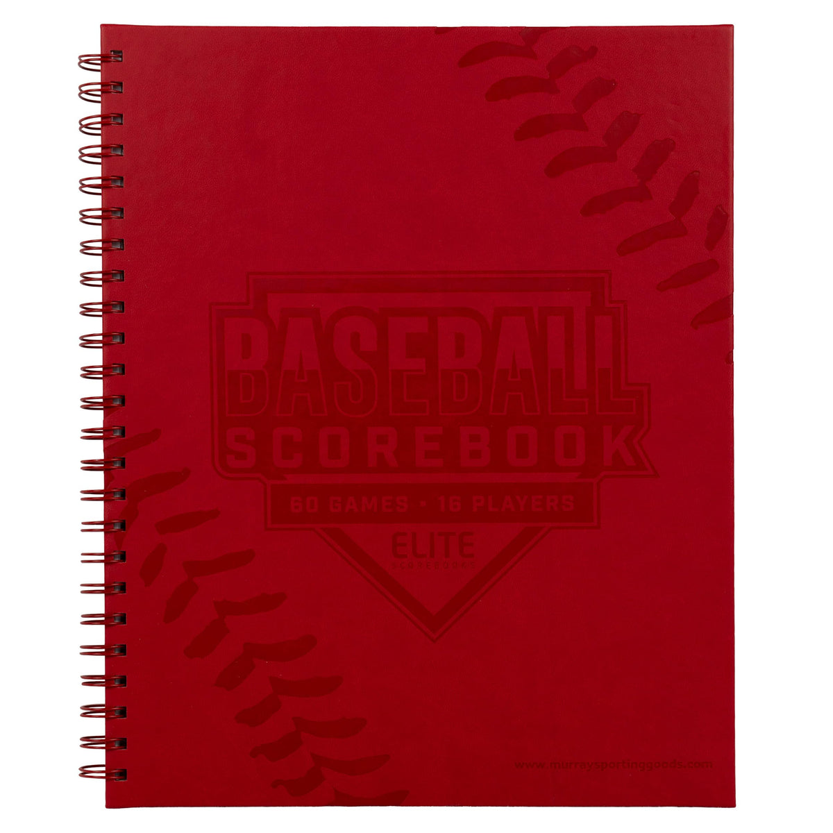 Murray Sporting Goods Elite Clipboards Premium Baseball/Softball Scorebook - 60 Games | Stats Score Keeper Book for Adult & Youth Baseball/Softball