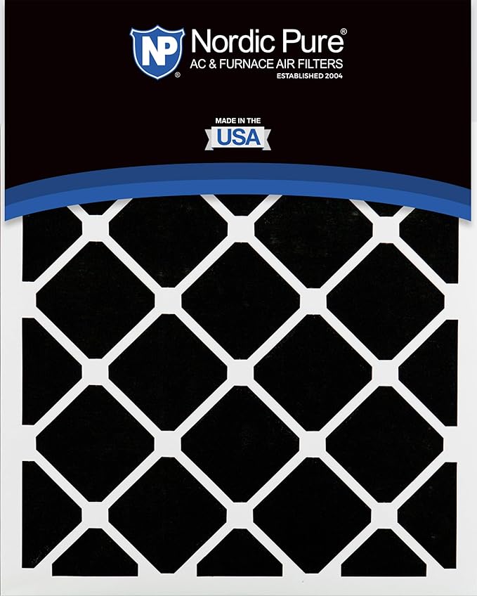 Nordic Pure 16x25x4 Pleated Air Filters MERV 15 Plus Carbon 6 Pack