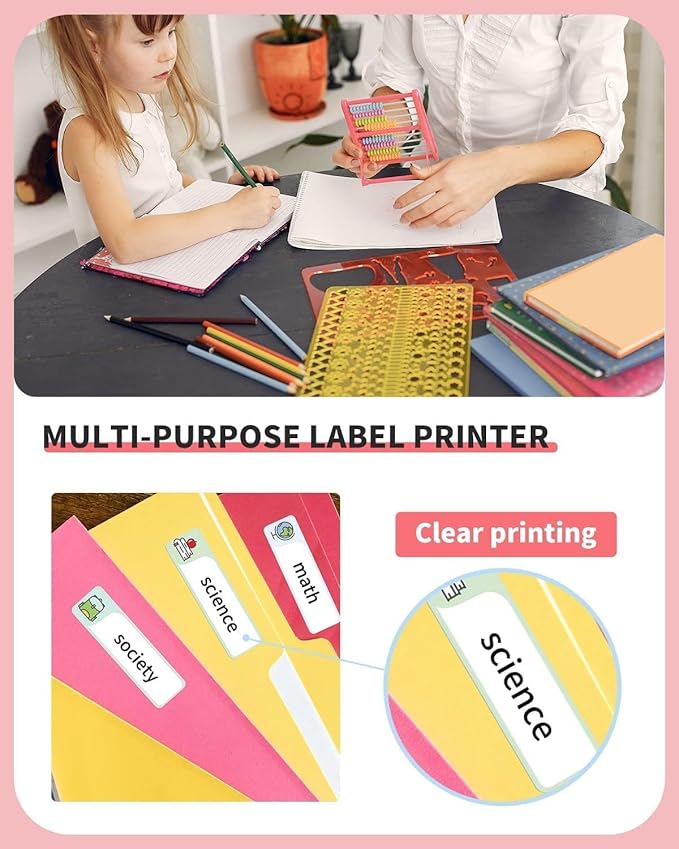 Phomemo D30 Label Maker Tape, Black on Animals Patterns Vertical Label Tape, Special Shapes Pre-Cut Self-Adhesive Sticker Thermal Paper Label Tag, 14mm x 40mm (0.55x1.57) 3-Roll