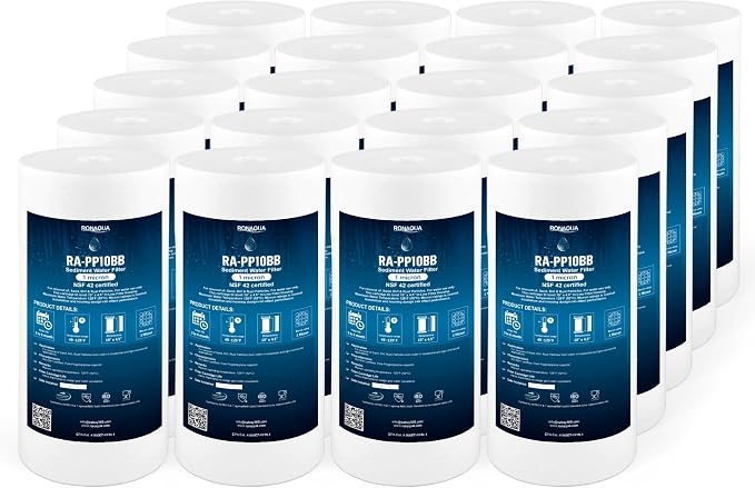 Ronaqua 10" x 4.5" Big Sediment Replacement Water Filter Cartridge, 1 Micron