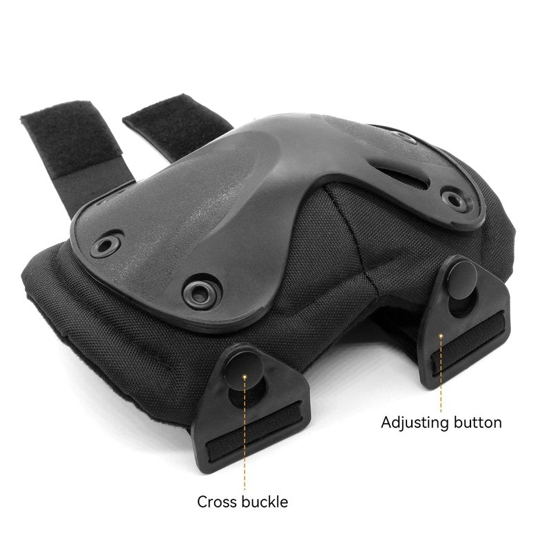 AOUTACC Combat Knee Protective Pads for Outdoor CS Paintball Game Cycling Safety Skateboarding Gear Skates Knee Protection Guard Pads
