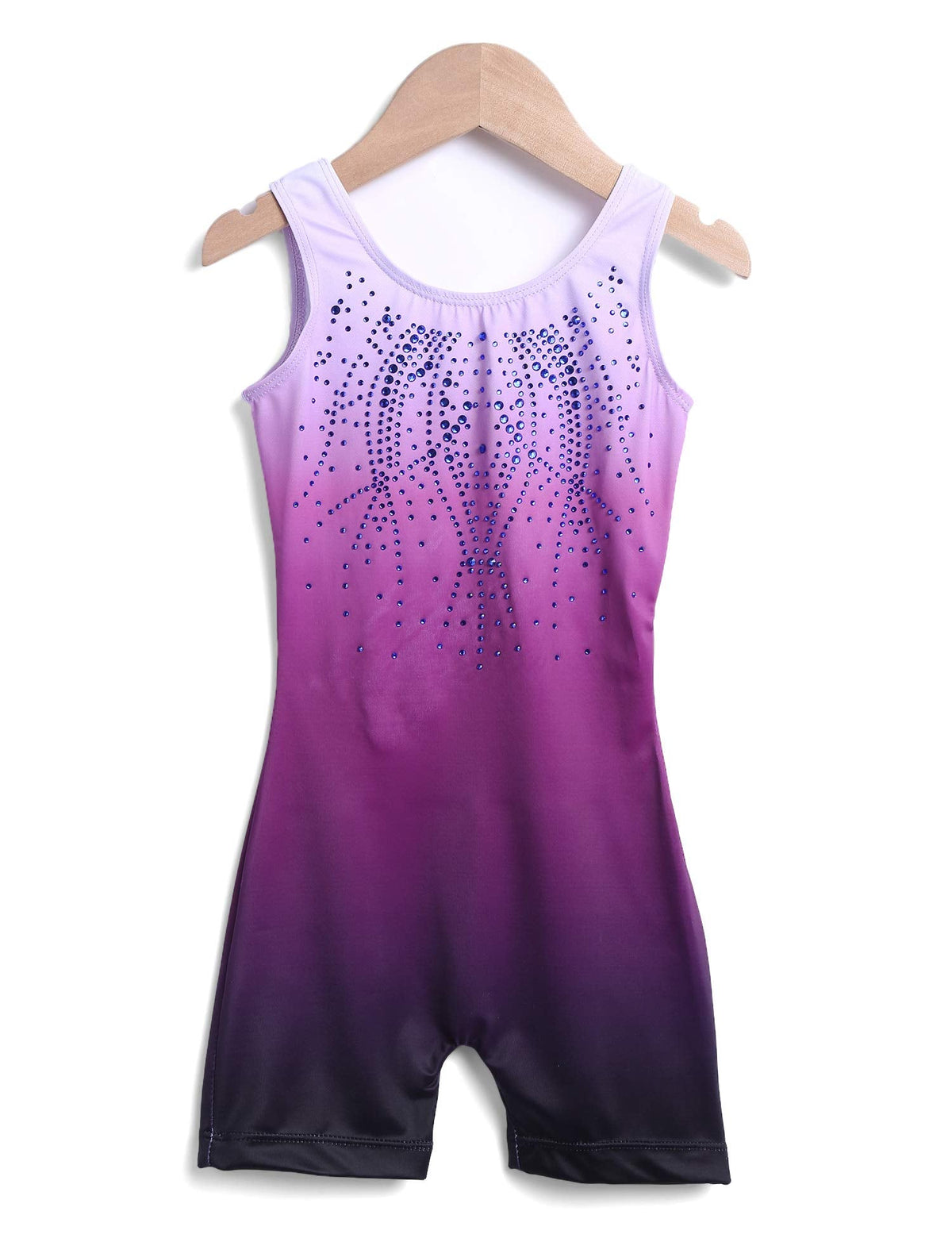 Zaclotre Kid Girls Gymnastic Leotard Sparkly Shiny Diamond Ballet Dance One Piece Outfit