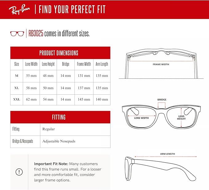 Ray-Ban RB3025 Metal Aviator Sunglasses For Men For Women +BUNDLE with ACCESSORY EYEWEAR KIT