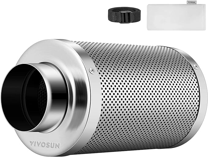 VIVOSUN 8 Inch Air Carbon Filter Smelliness Control
