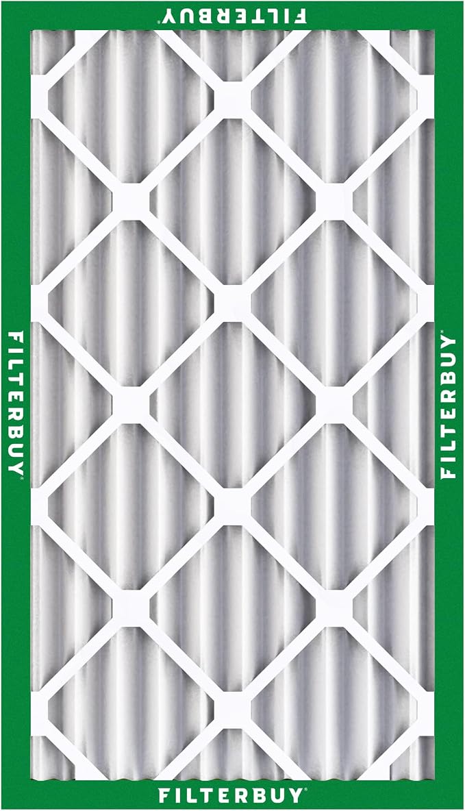 Filterbuy 12x24x4 Air Filter MERV 8 Essential Dust & Allergy Defense,