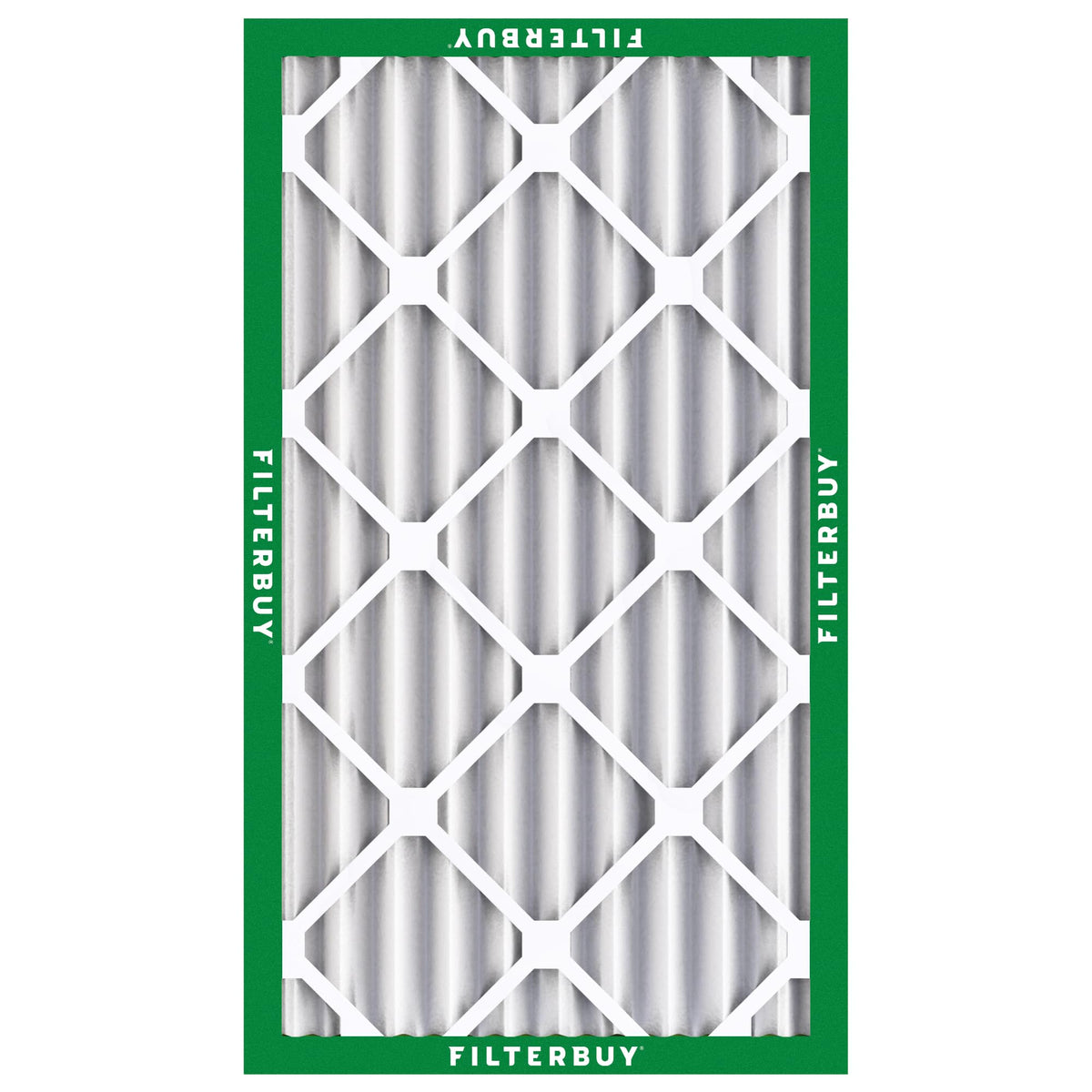Filterbuy 12x24x4 Air Filter MERV 8 Essential Dust & Allergy Defense (4-Pack), Electrostatic Pleated HVAC AC Furnace Filters Replacement, Made in USA (Actual Size: 11.50 x 23.38 x 3.63)