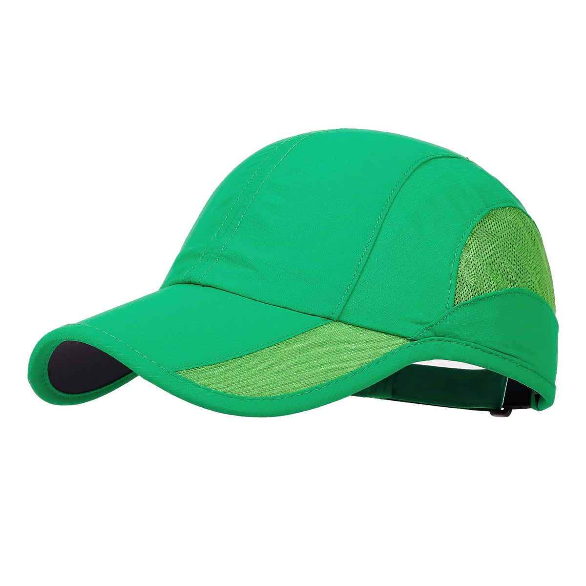 HH HOFNEN Quick Dry Baseball Cap Unstructured Running Cap Water-Resistant UPF 50+ Mesh Golf Sun Hats for Men Women Green