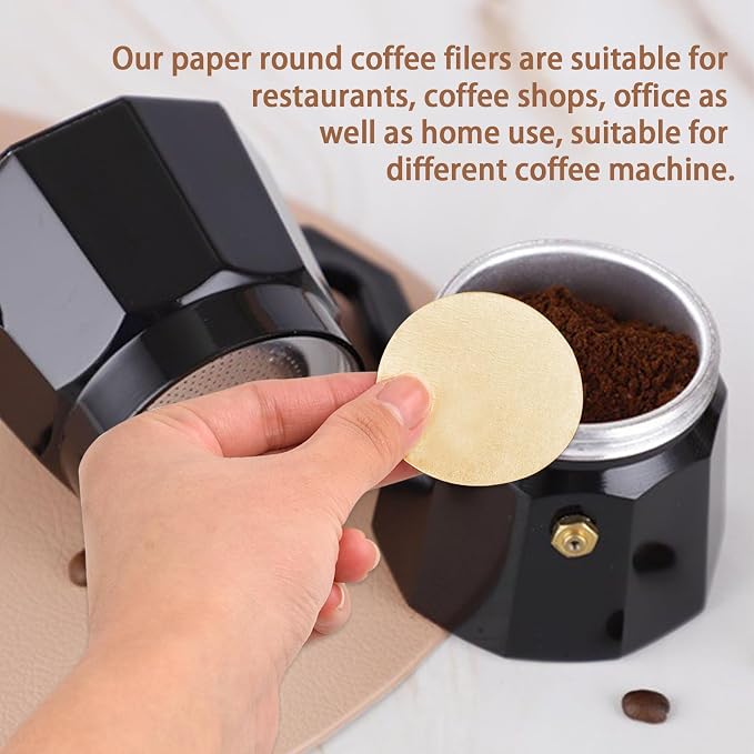 CEYAZYE 200 PCS Round Coffee Filter Paper, 56 mm Disposable Coffee Filters