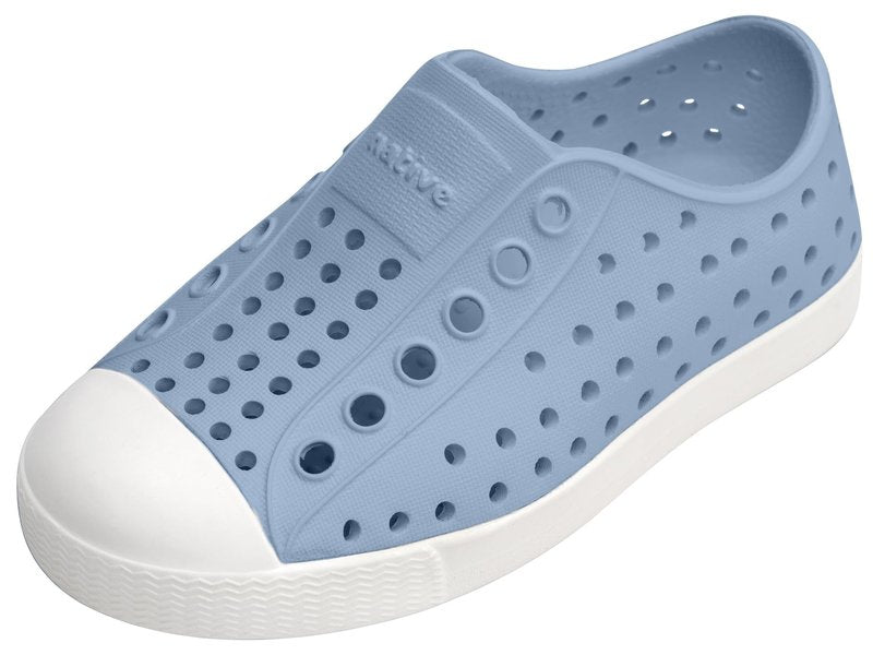 Native Shoes Unisex-Kids Jefferson Sneakers, Skyway Blue/Shell White, 2 Little Kid