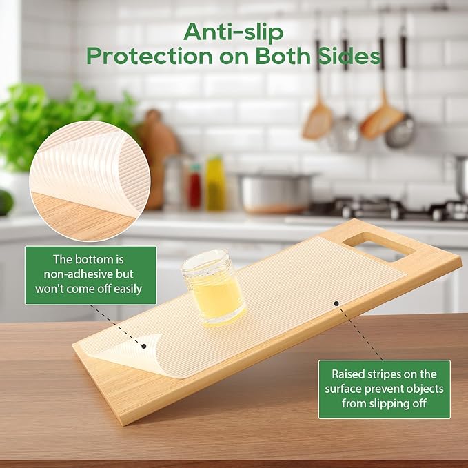 Anoak Shelf Liner, 14 Inches x 30 FT(360 Inch) Non-Slip Cabinet Liner, Washable Waterproof Durable Non Adhesive Shelf Liners for Kitchen, Drawer, Refrigerator