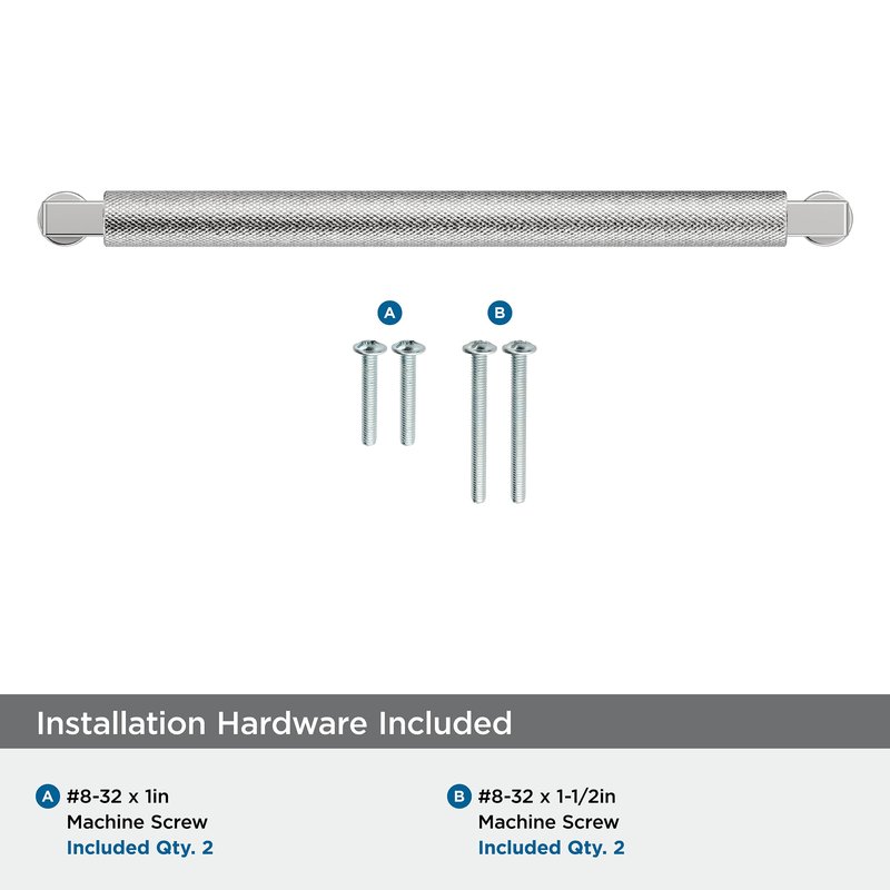 Amerock Balata 7-9/16 inch (192mm) Center-to-Center Polished Chrome Cabinet Pull, BP3762626