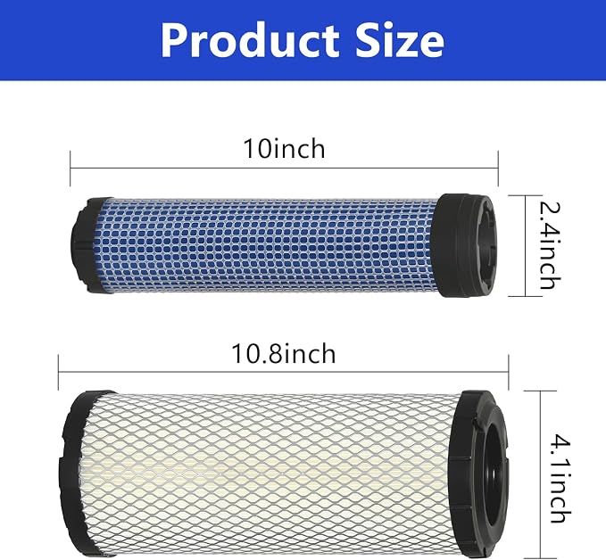 2 PCS P821575 & P822858 Outer Inner Air Filter Set