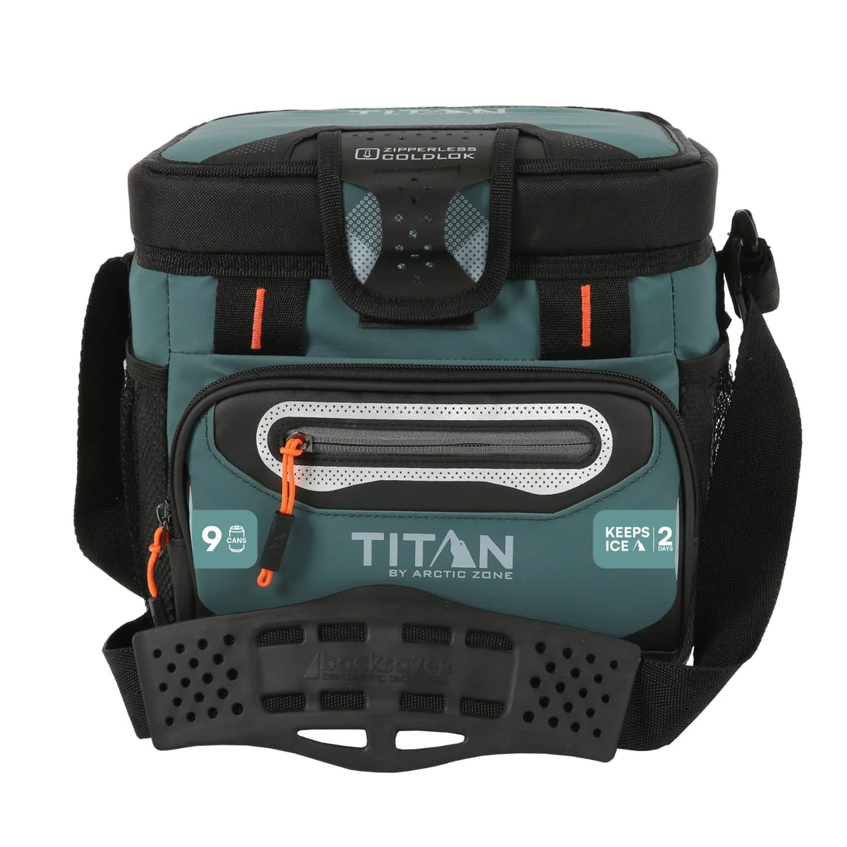 Titan by Arctic Zone 9 Can Zipperless Cooler with SmartShelf, Jungle Hunt