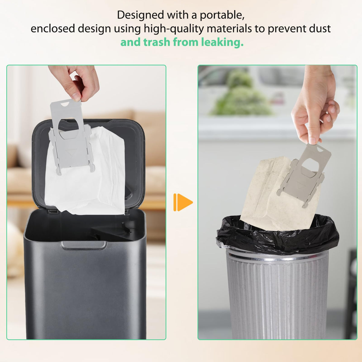 6 Pack Roomba Replacement Parts - Vacuum Bags for iRobot Roomba i7+, i1+, i2+, i3+, i4+, i5+, i6+, i8+, j6+, j7+, j8+, j9+, s9+, Combo i5+, j5+, j7+, j9+, High-Efficiency Dirt Disposal Bags