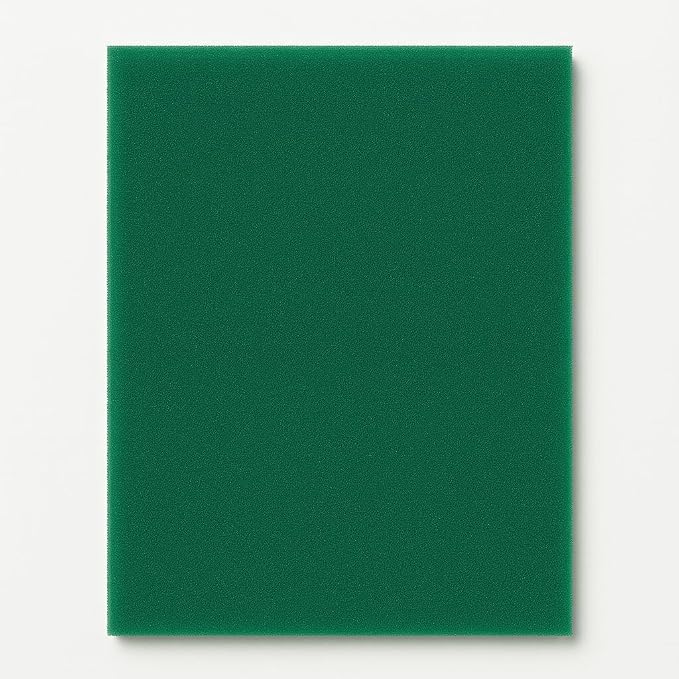 Universal Foam Air Filter Material Sheet – 14" x 17" x 5/8", 65 PPI Green Fine