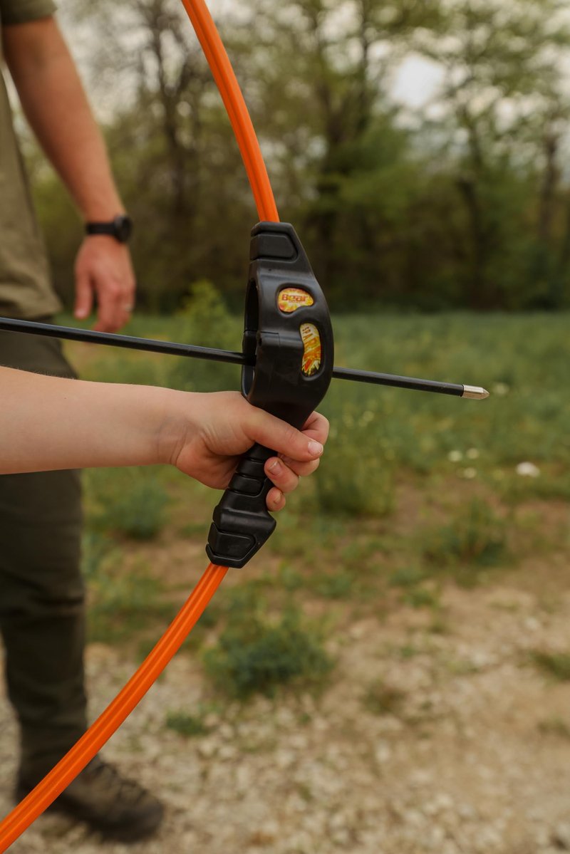 Bear Archery Spark Youth Bow Set, Ambidextrous, Flo Green