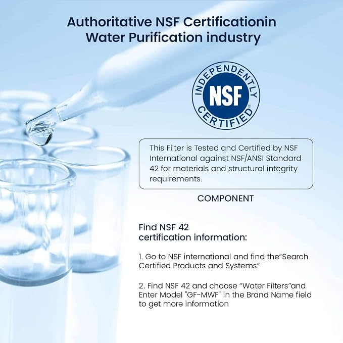GLACIER FRESH Replacement for MWF Refrigerator Water Filters, SmartWater MWFP