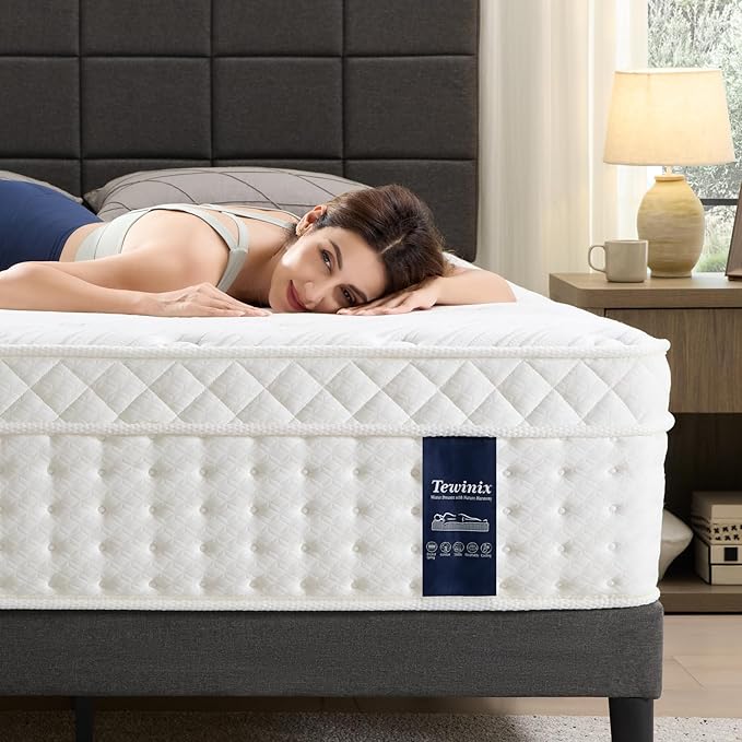 14 Inch King Mattress, Plush Hybrid Mattresses with Gel Memory Foam in a Box, Individual Pocket Springs for Pressure Relief & Motion Isolation, CertiPUR-US Certified,100-Night Trial