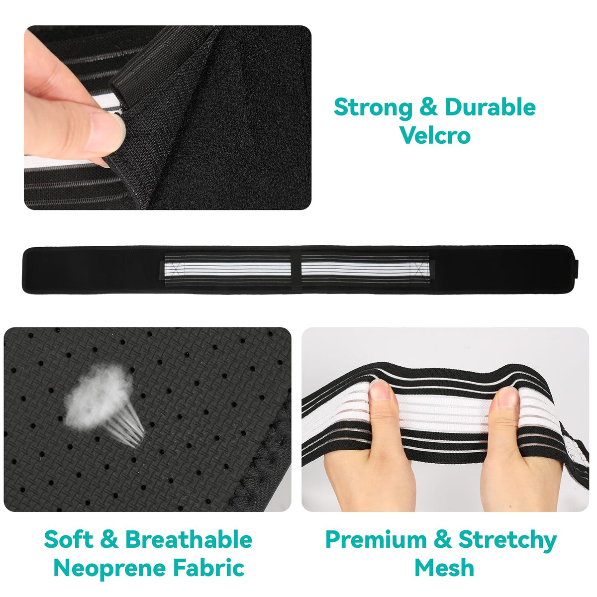 Lightweight Back Brace for Lower Back Pain Under Clothes - Relief from Sciatica, Hip and Spine Pain - Breathable & Adjustable Lumbar Support Belt for Home, Work and Exercise - Suitable for Women&Men
