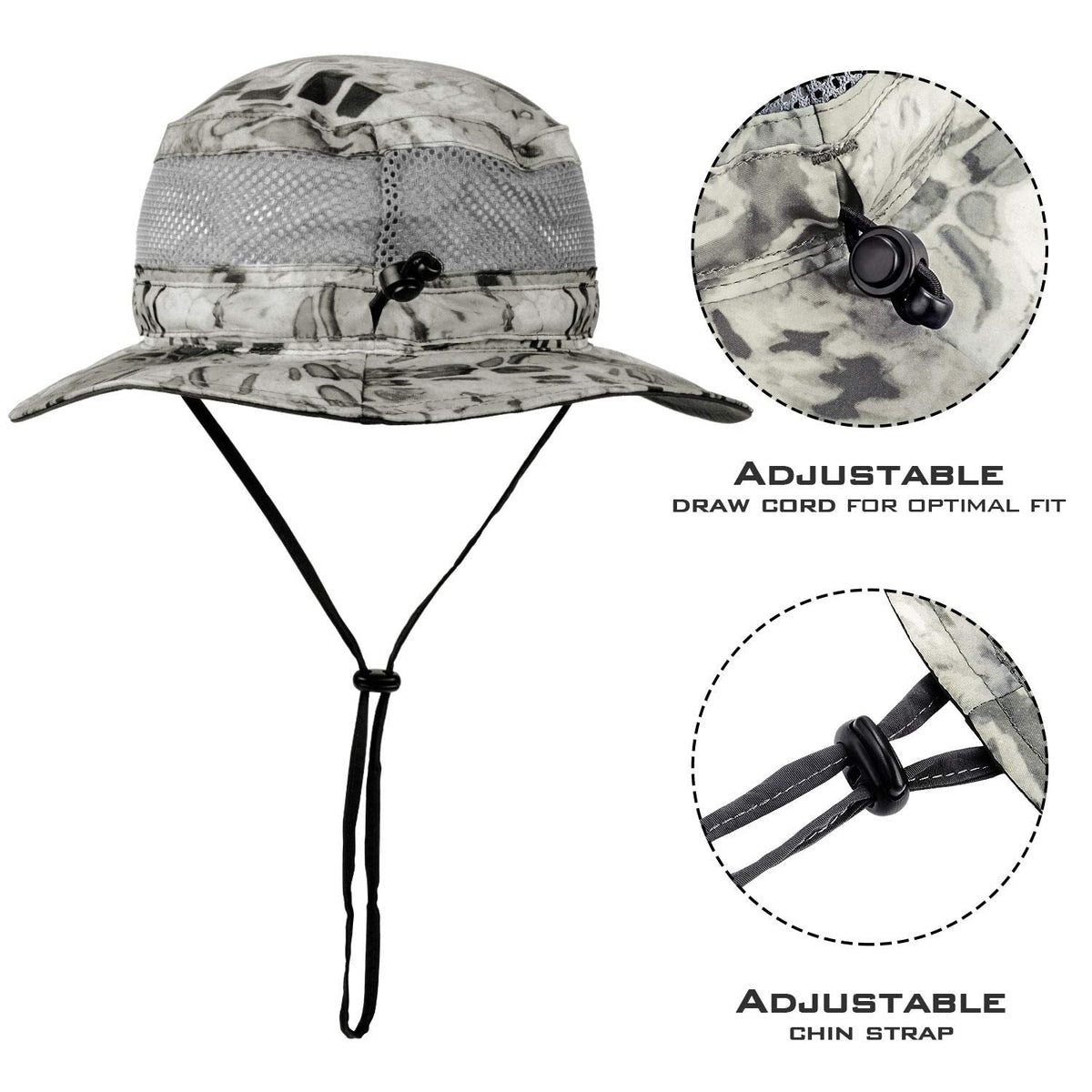 KastKing Sol Armis UPF 50 Boonie Hat - Sun Protection Hat, Fishing Hat, Beach & Hiking Hat, Paddling,Prym1 Turquoise Fizz Fade