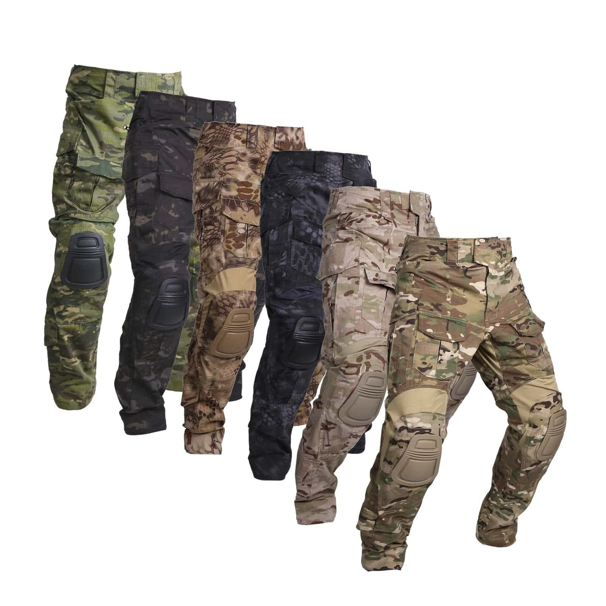 Elite Tribe Gen3 Combat Pants Airsoft Military Tactical BDU Pants with Knee Pad (XX-Large, Coyote Brown)